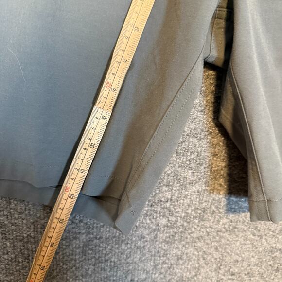 Free Fly Shorts Mens 36 Gray Chino Flat Front Casual‎ Lightweight Pockets Flaw - Picture 5 of 10